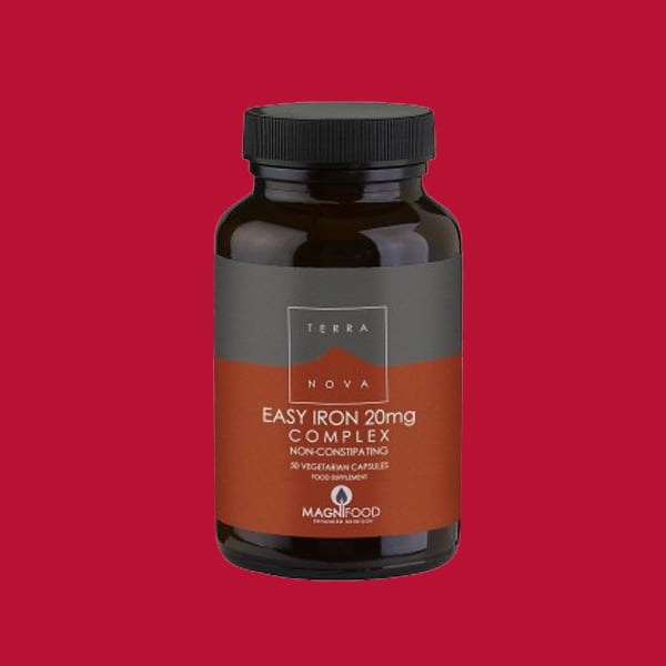 Terranova Easy Iron 20 mg Complex 50 hylki Gegn járnskorti. Fer vel í maga